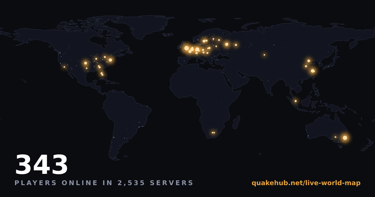 every Quake server on Earth, live